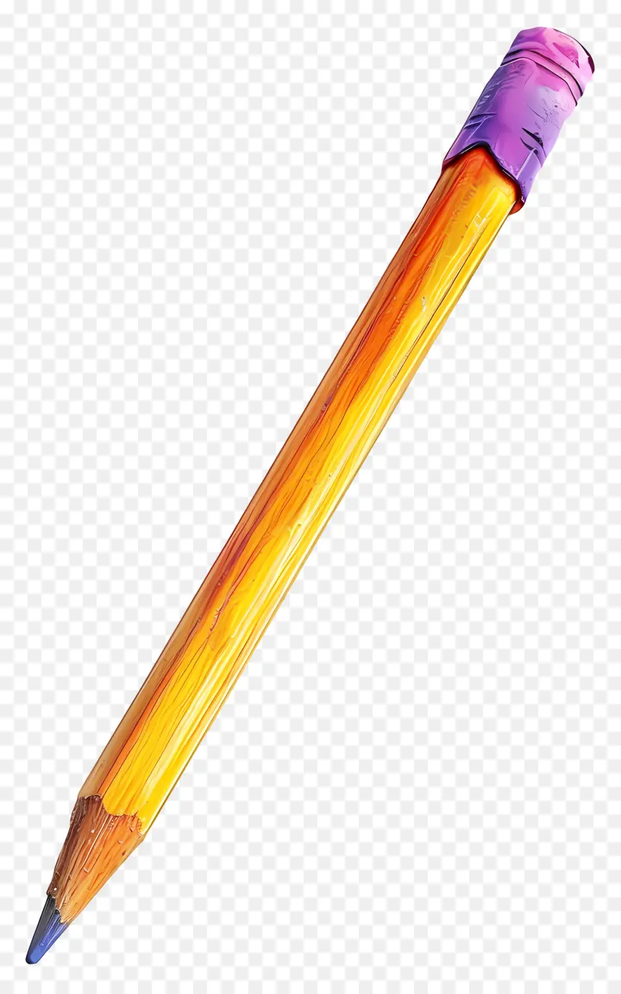 Pensil Berwarna，Pensil Kuning PNG