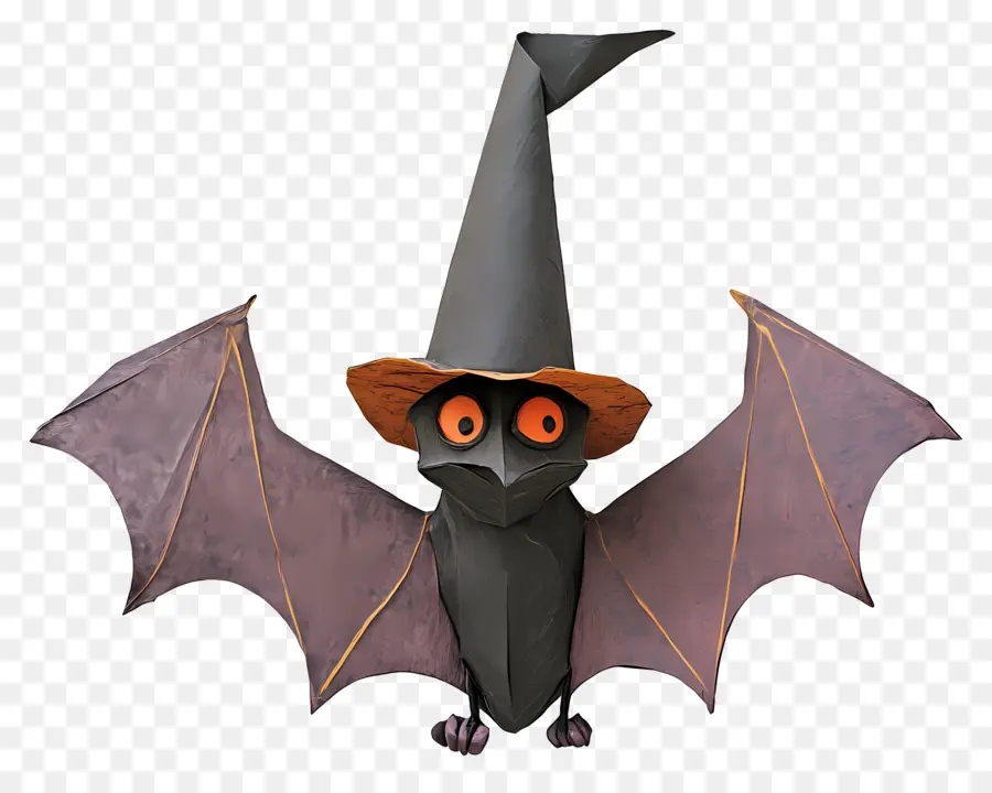 Kelelawar Halloween，Kelelawar Dengan Topi PNG