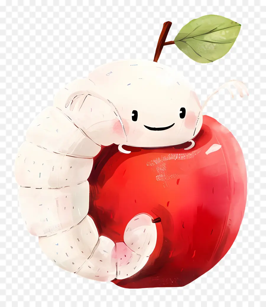 Apel Dengan Cacing，Cacing Di Apple PNG