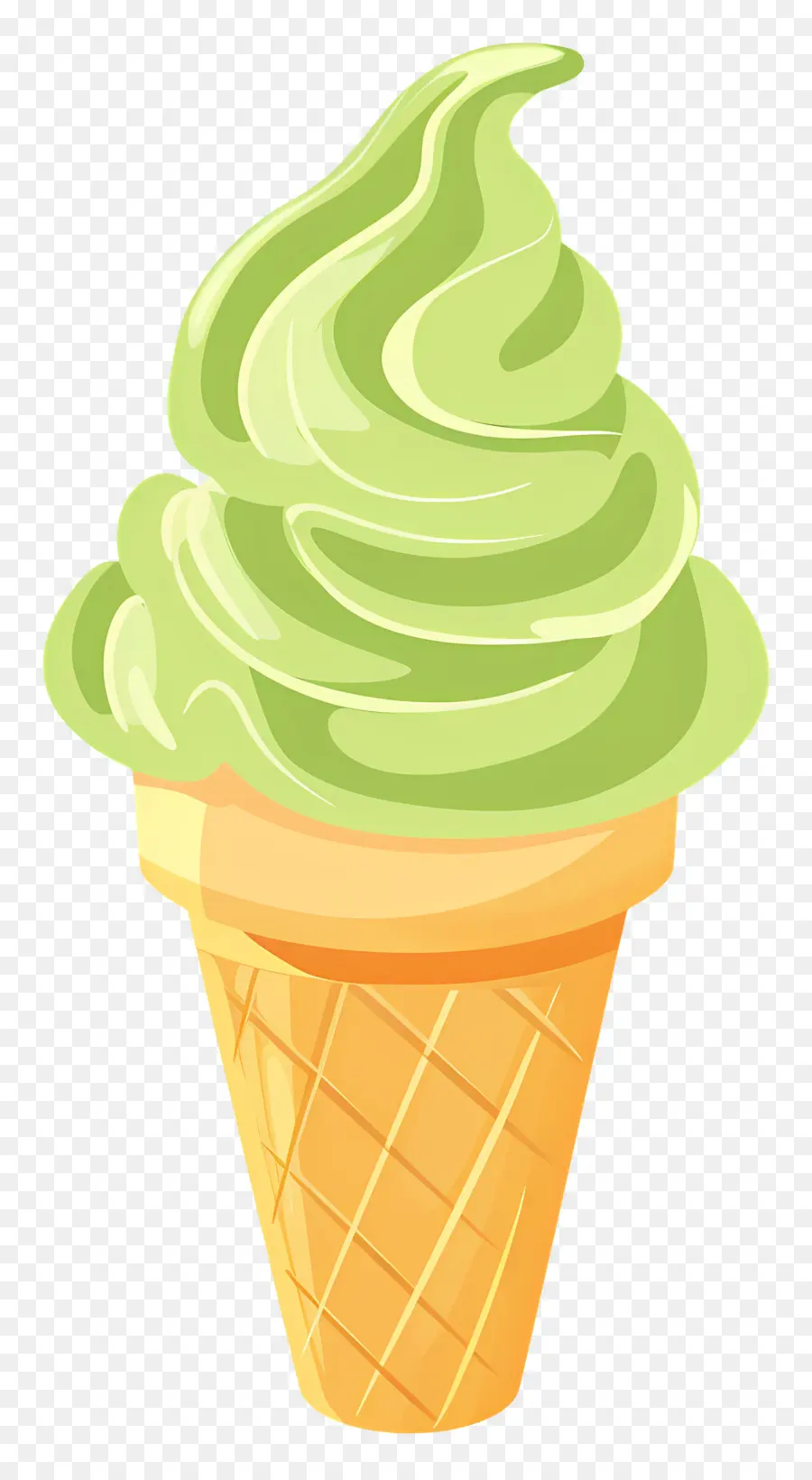 Es Krim Matcha，Kerucut Es Krim PNG