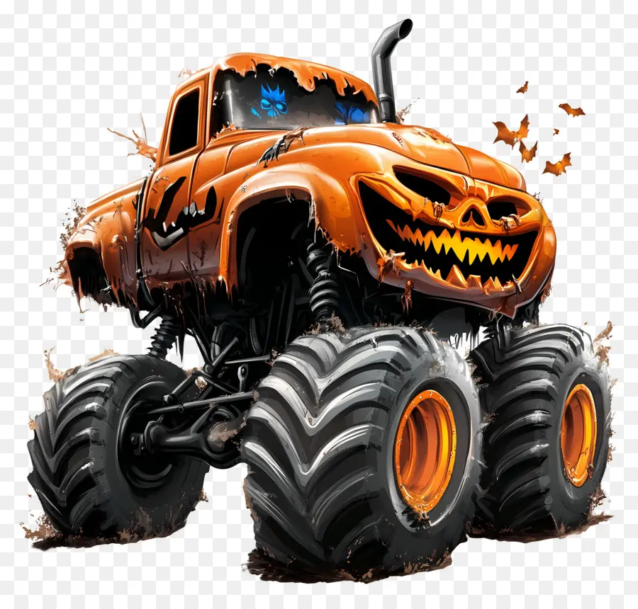 Truk Monster Halloween，Hallowen PNG