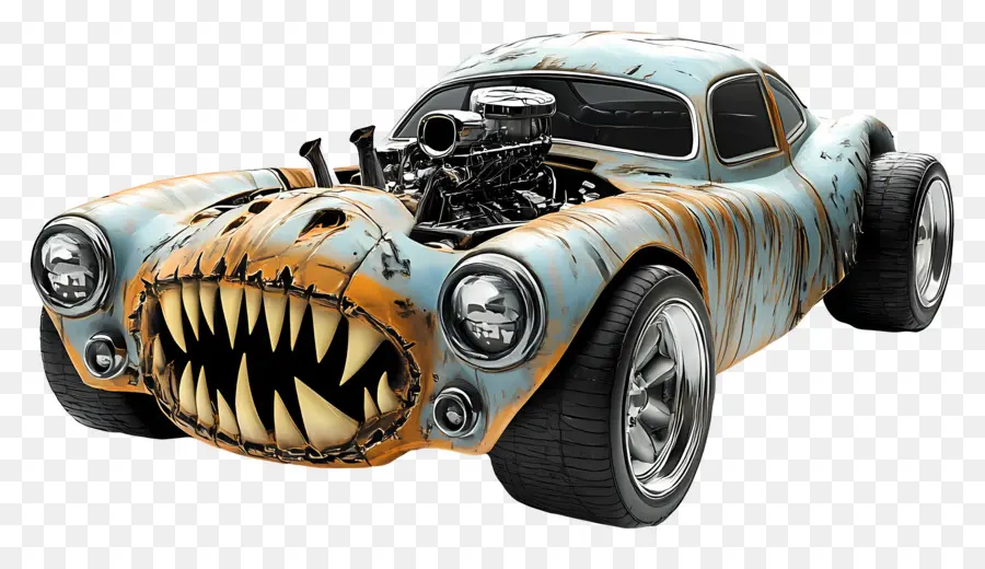 Truk Monster Halloween，Mobil Monster PNG