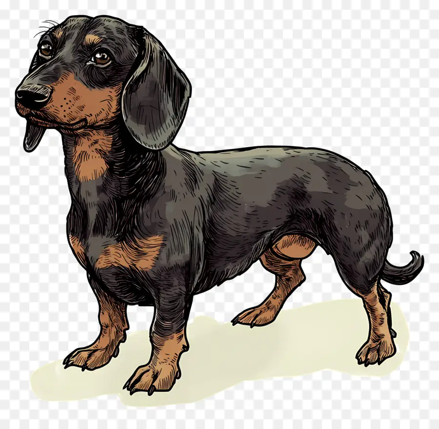 Anjing Animasi，Anjing Dachshund PNG