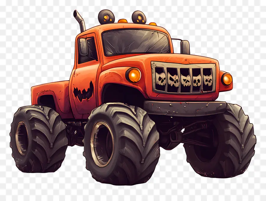 Truk Monster Halloween，Truk Monster PNG