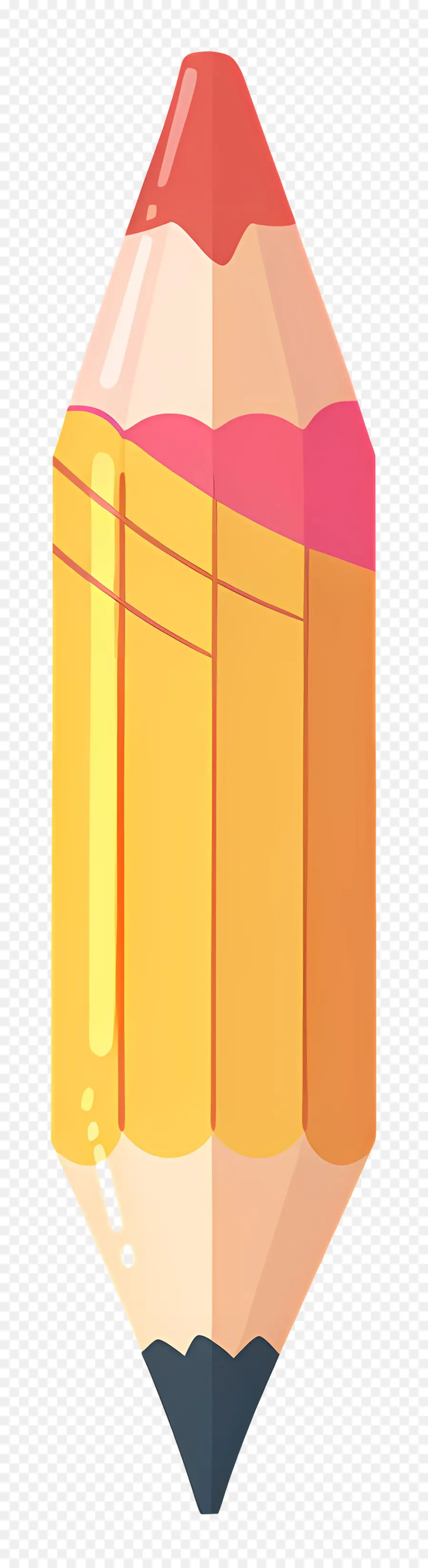 Pensil Berwarna，Pensil Kuning PNG