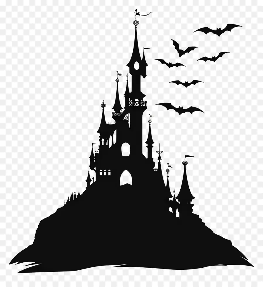 Kastil Disney Halloween，Kastil Berhantu PNG