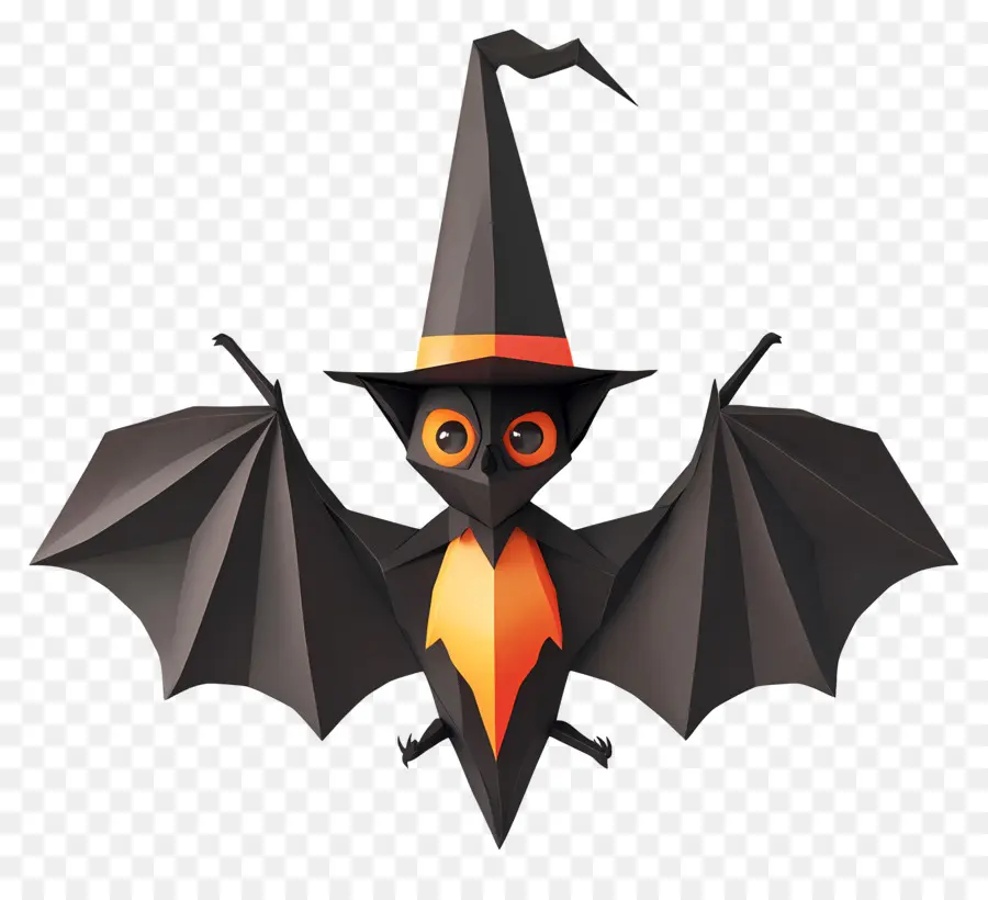 Kelelawar Halloween，Kelelawar Dengan Topi PNG