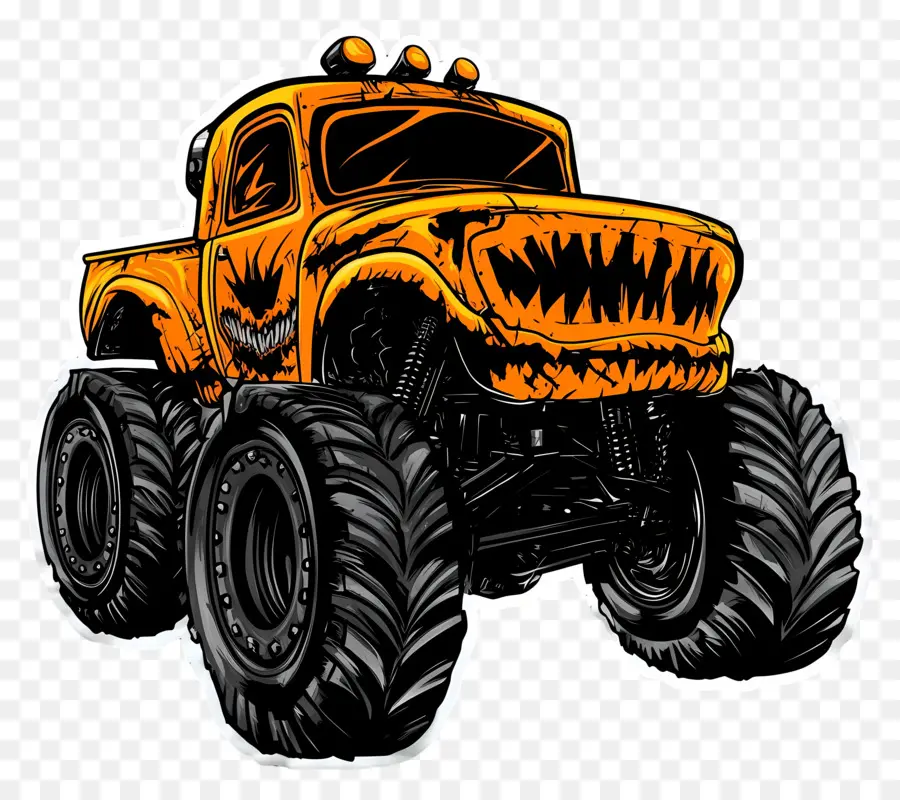 Truk Monster Halloween，Truk Monster PNG