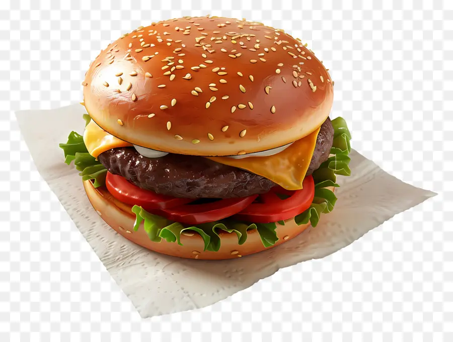 Burger Biasa，Burgernya PNG