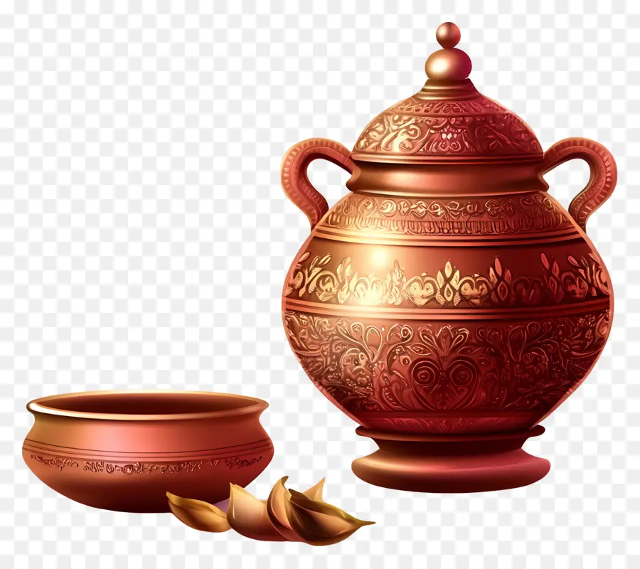 Karva Chauth，Pot Dekoratif PNG