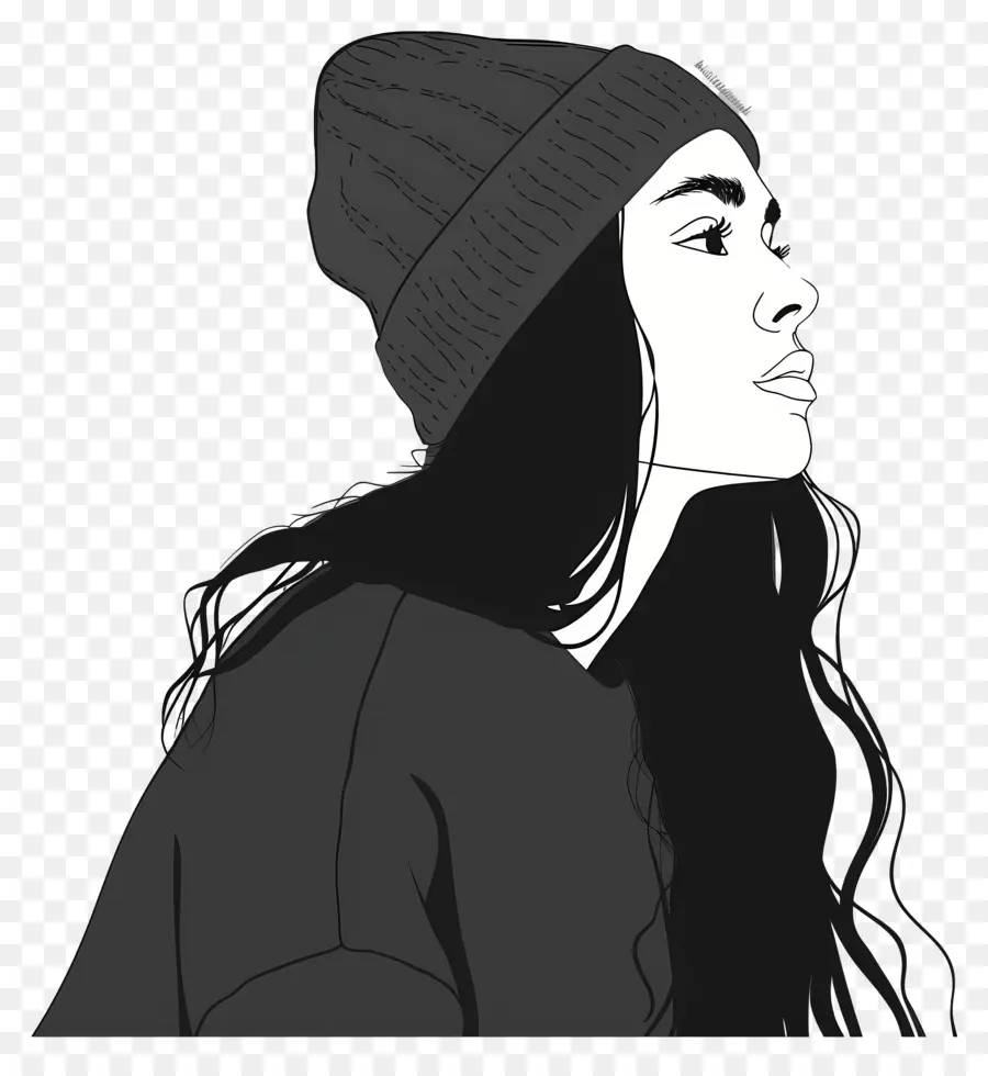 Logo Gadis，Wanita Beanie PNG