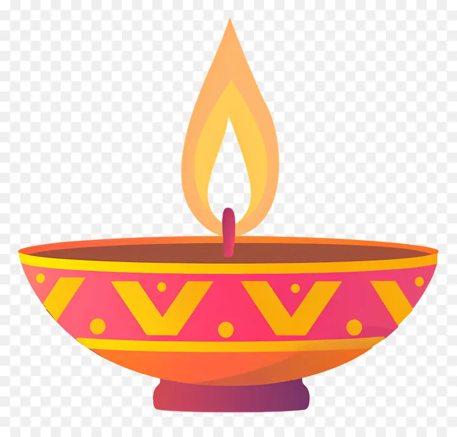 Diwali Diya，Lampu Minyak Hias PNG