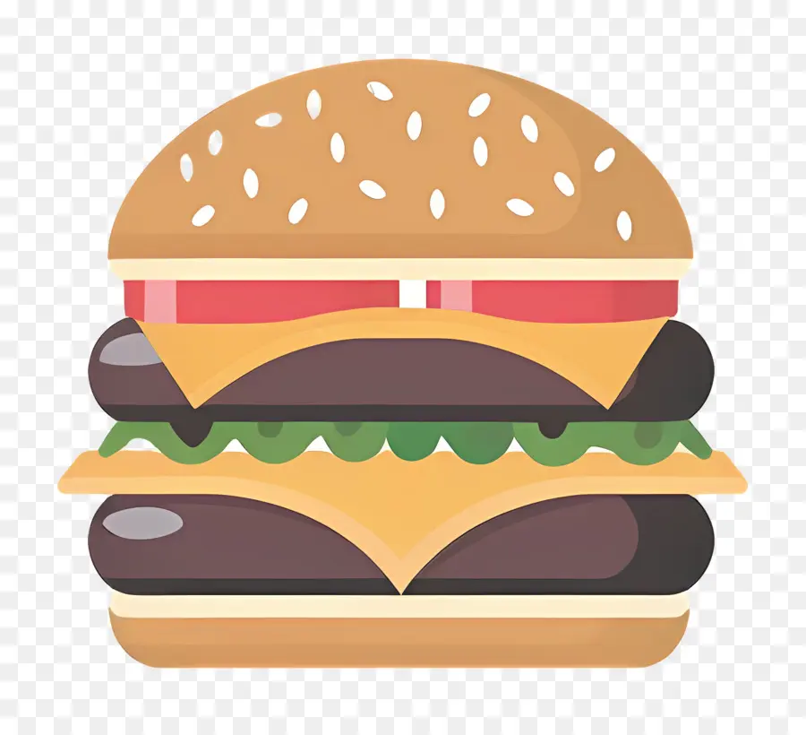 Burger Berair，Burger Dengan Lapisan PNG