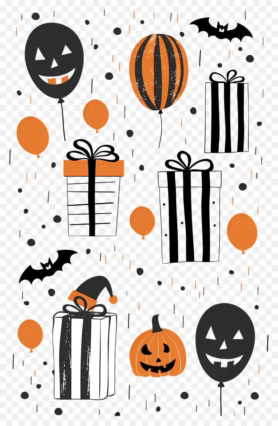 Balon Halloween，Hadiah Halloween PNG