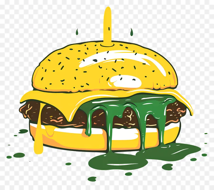 Burger Berair，Burger Keju PNG