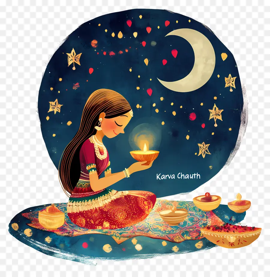 Karva Chauth，Perayaan Karva Chauth PNG