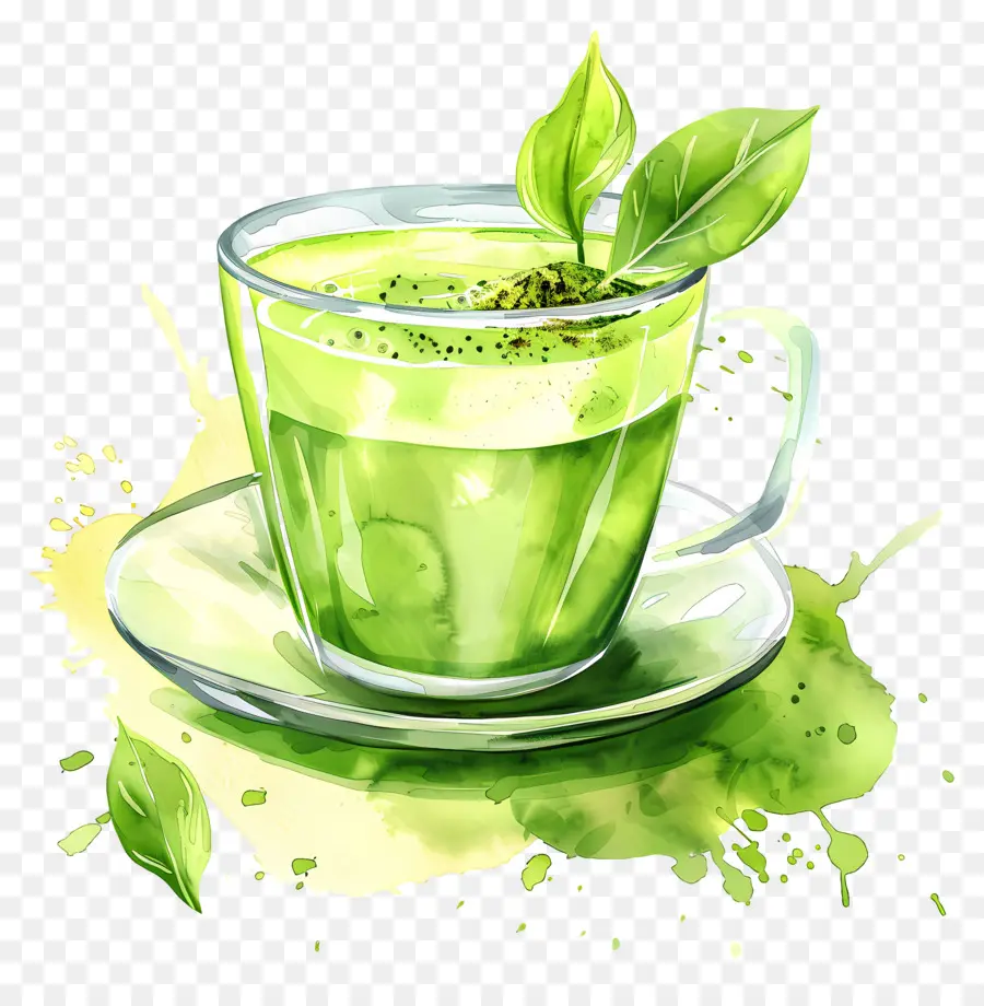 Minuman Matcha，Teh PNG