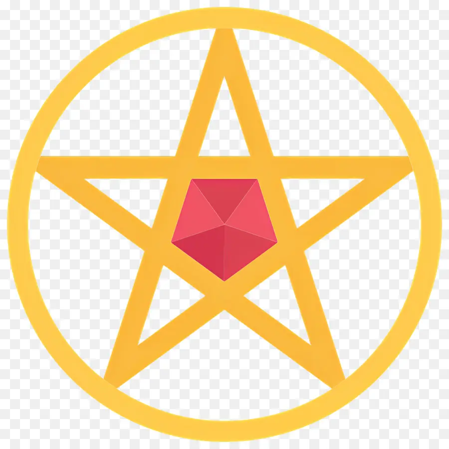 Simbol Pentagram，Pentagram PNG