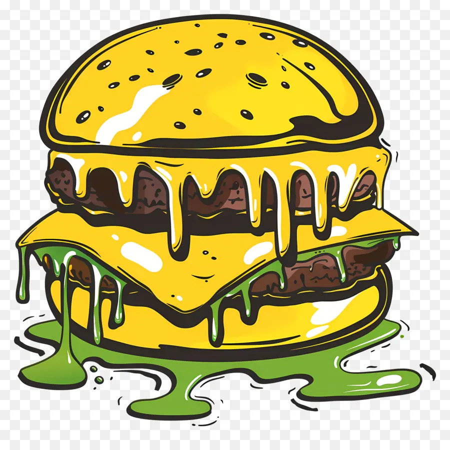 Burger Berair，Burger Keju PNG