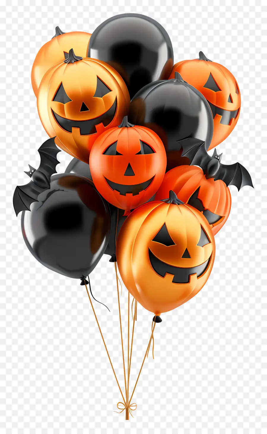 Balon Halloween，Balon Labu PNG