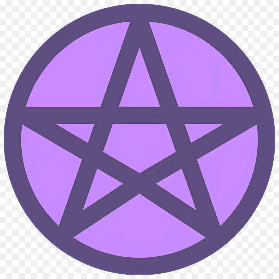 Simbol Pentagram，Pentagram Ungu PNG