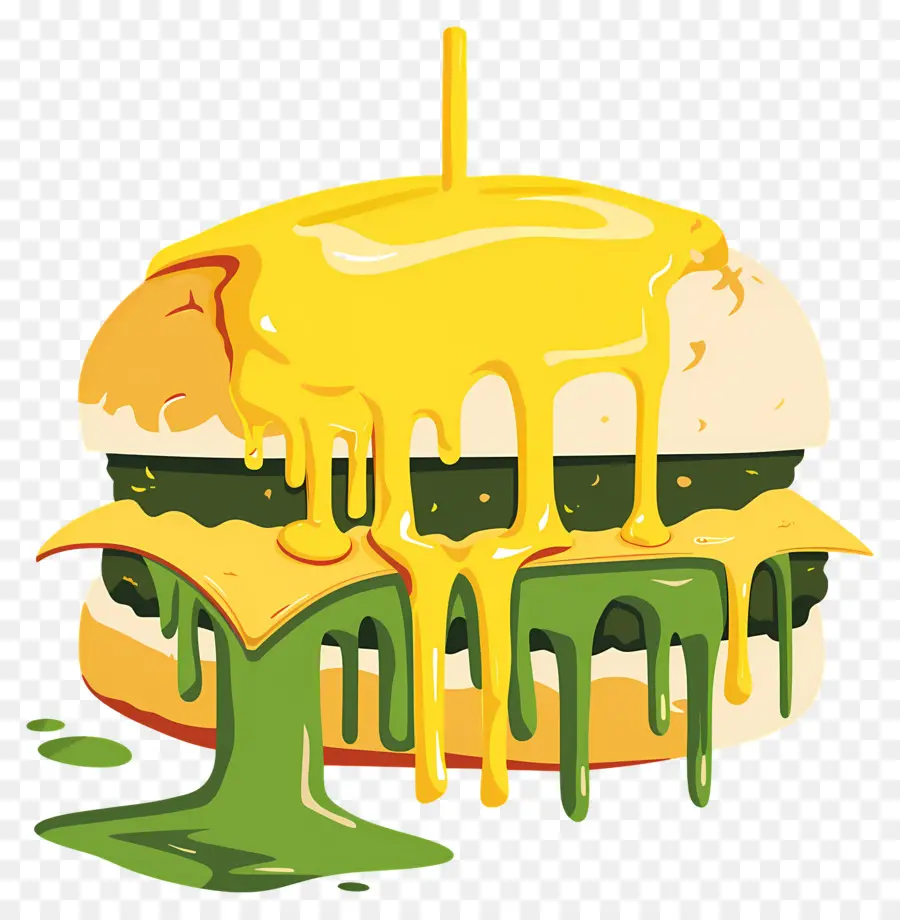 Burger Berair，Burger Keju PNG