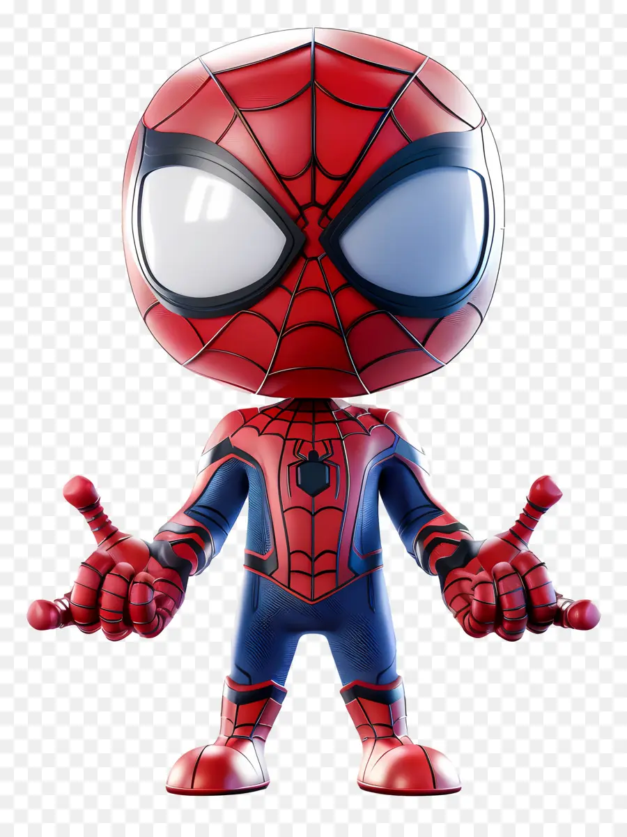 Spiderman Yang Lucu，Manusia Laba Laba Chibi PNG