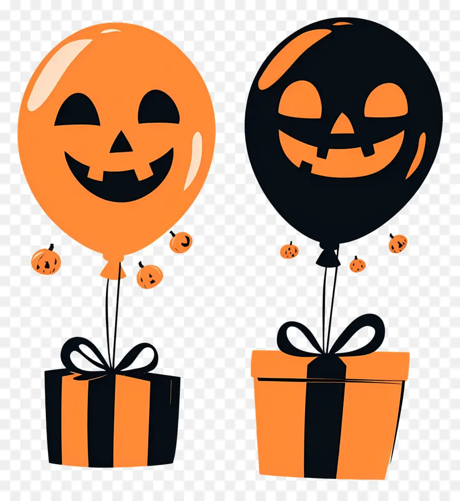 Balon Halloween，Hadiah PNG