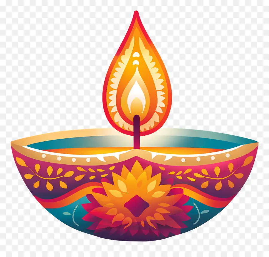 Diwali Diya，Lampu Diya PNG