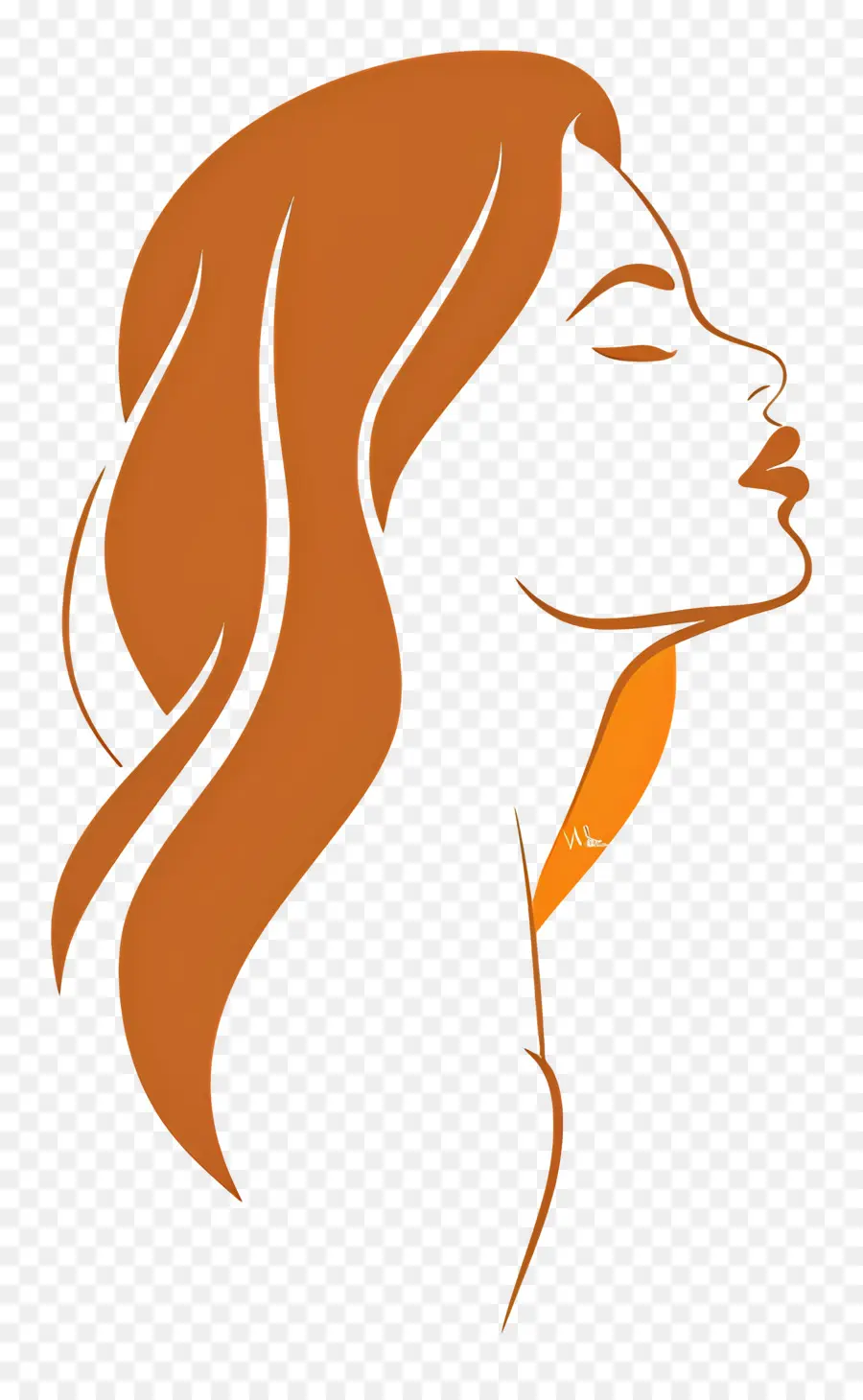 Logo Gadis，Wanita Siluet PNG