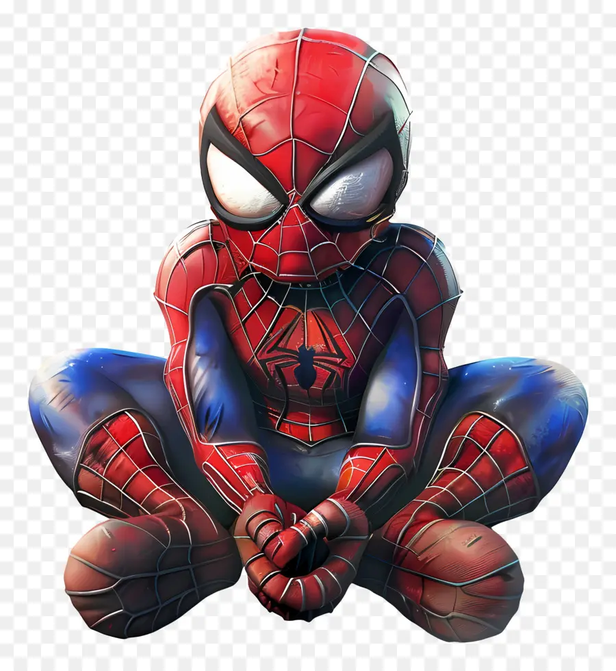 Spiderman Yang Lucu，Spider Man Sedang Duduk PNG