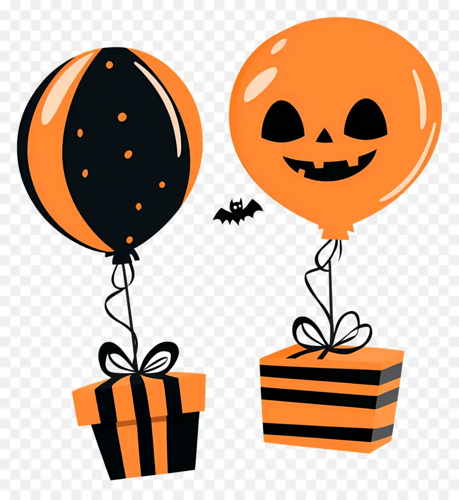 Balon Halloween，Hadiah PNG