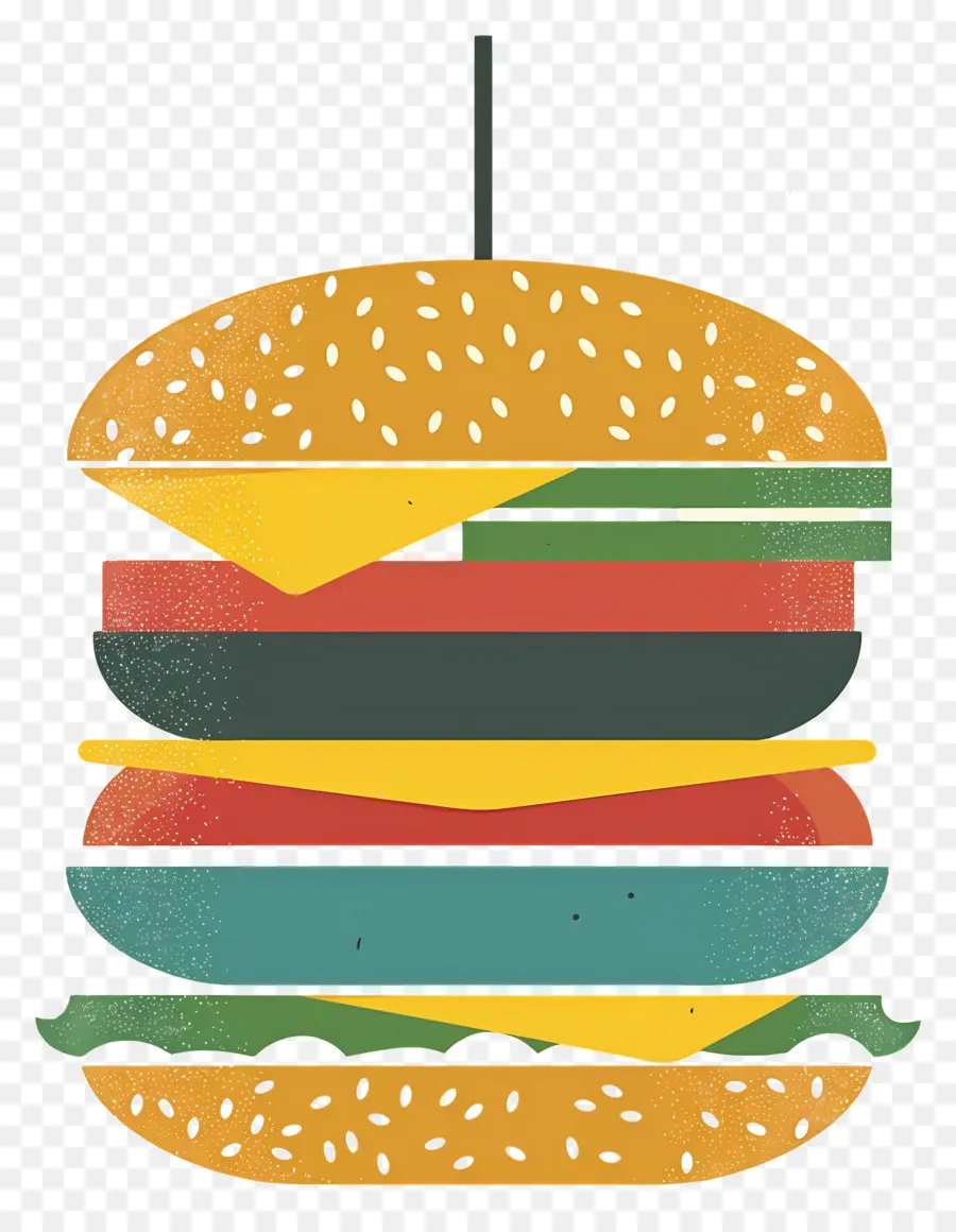 Burger Berair，Burger Berwarna Warni PNG