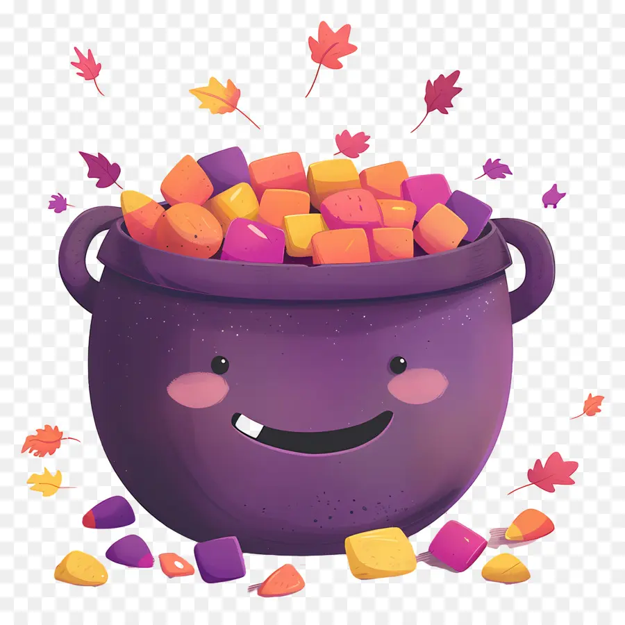 Permen Halloween，Panci Ungu PNG