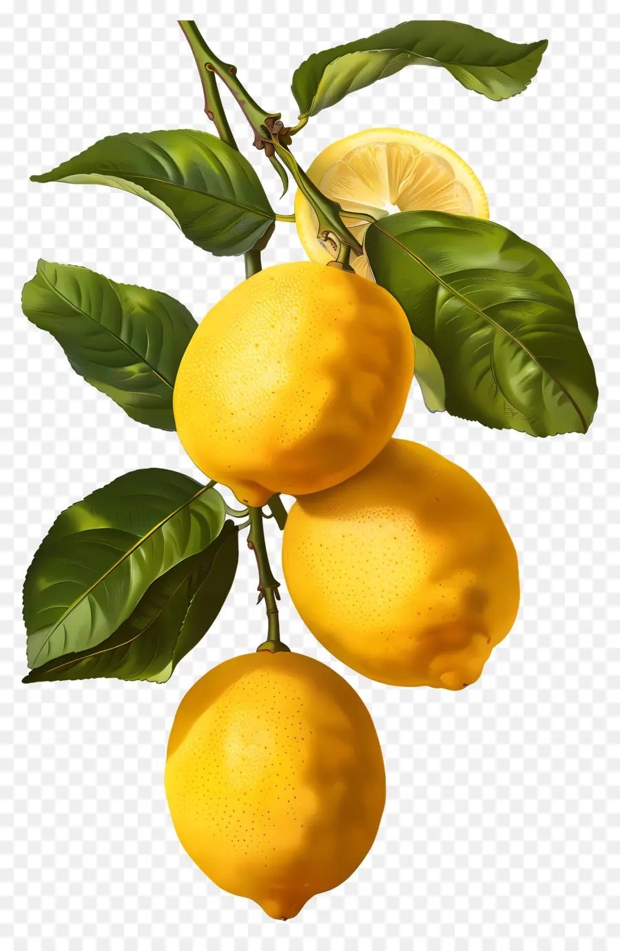 Lemon Antik，Cabang Lemon PNG