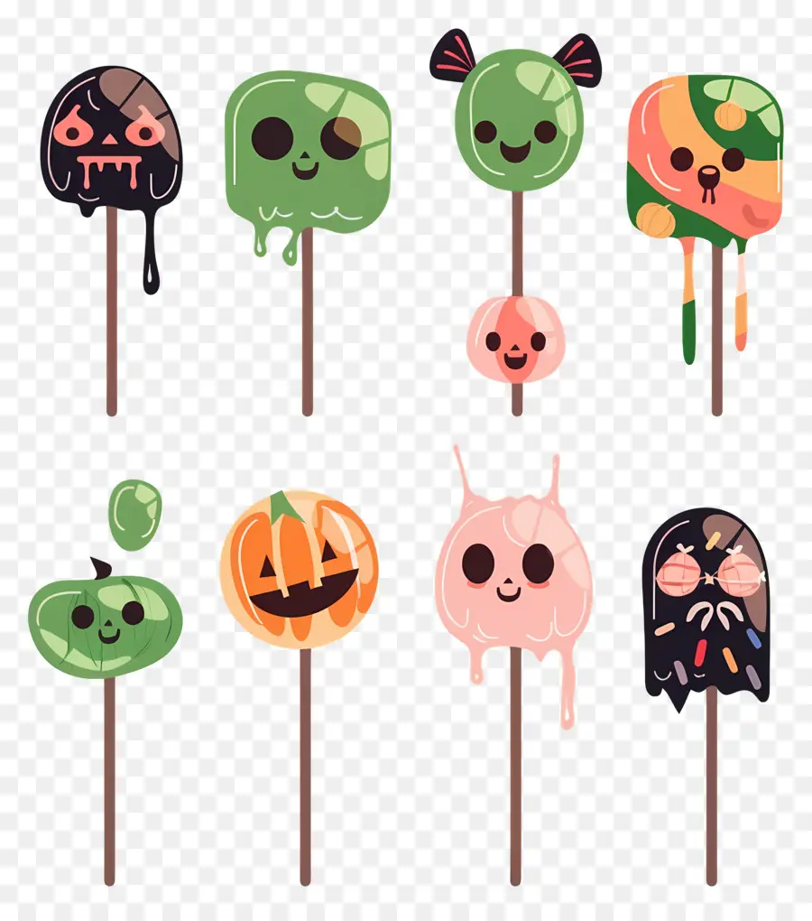 Lolipop Halloween，Karakter Lolipop Yang Lucu PNG