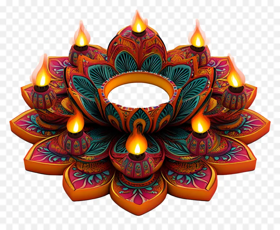 Deepavali，Lampu Diya PNG