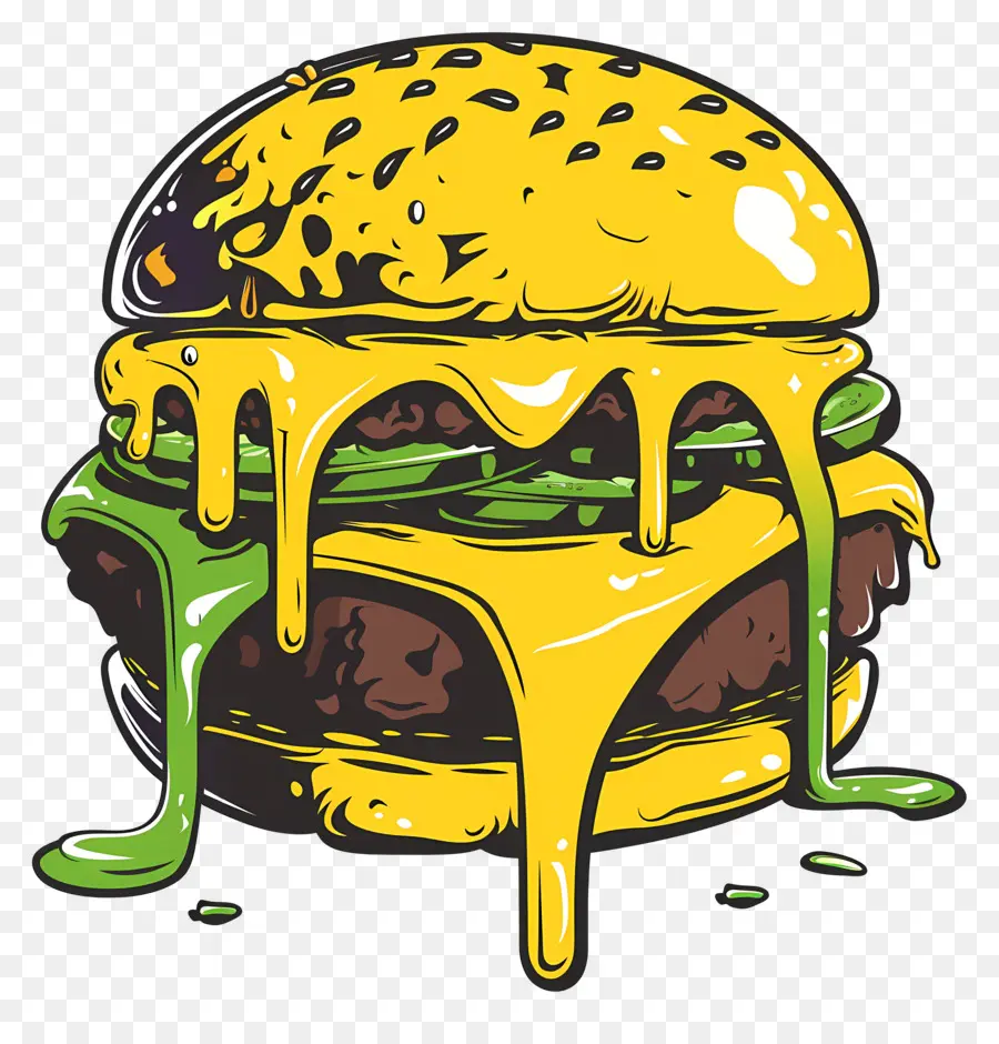 Burger Berair，Burger Berwarna Warni PNG