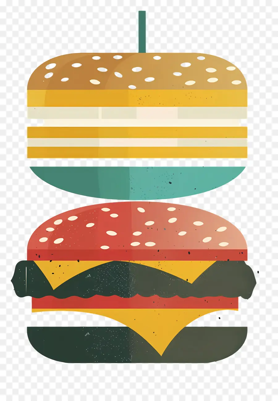 Burger Berair，Burger Berwarna Warni PNG