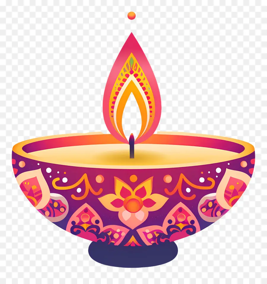 Diwali Diya，Lampu Diya PNG