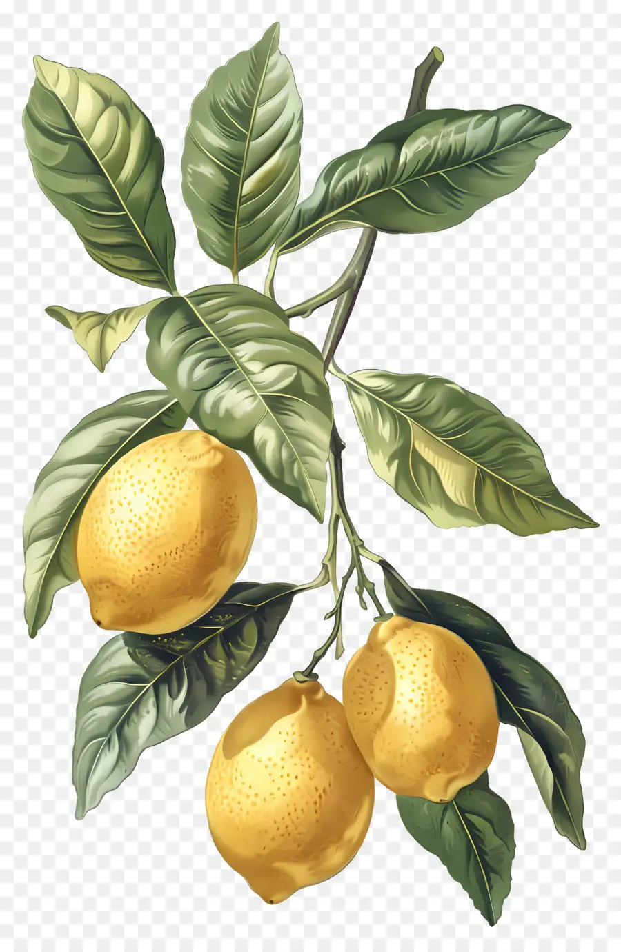 Lemon Antik，Cabang Lemon PNG