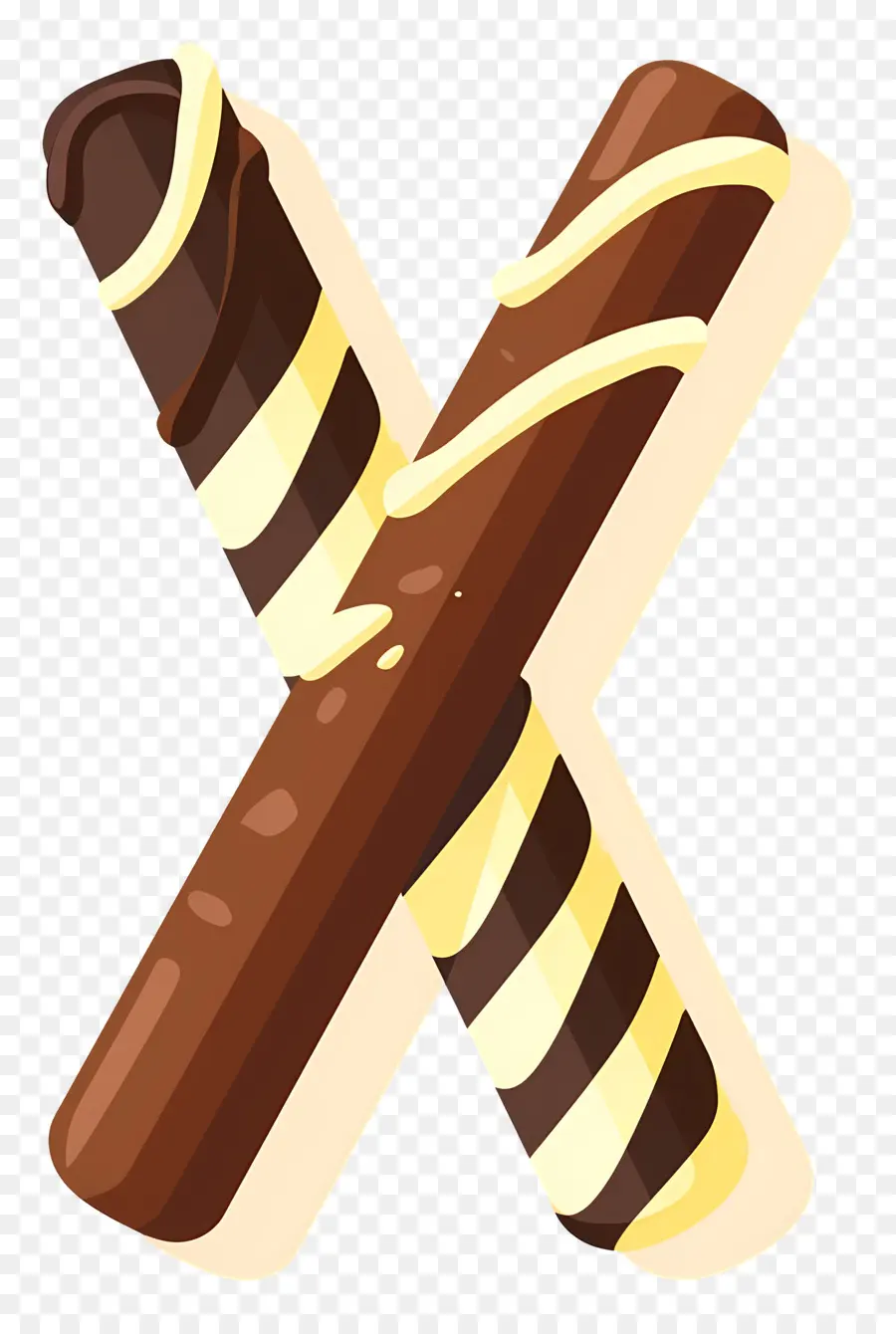 Stik Coklat，Stik Coklat Bergaris PNG