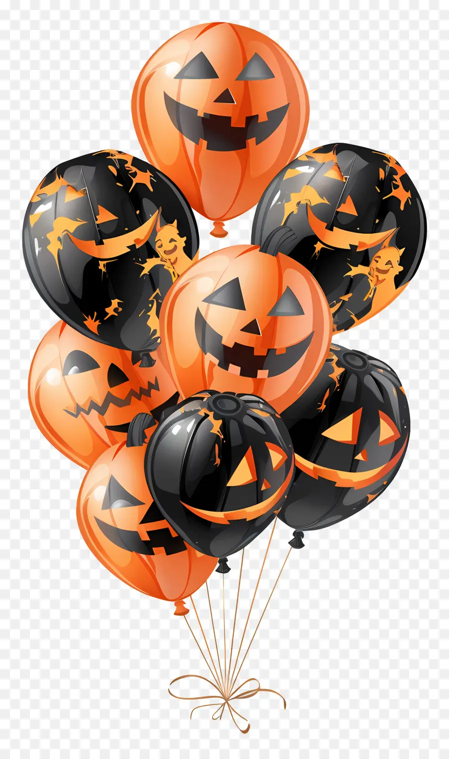 Balon Halloween，Labu PNG