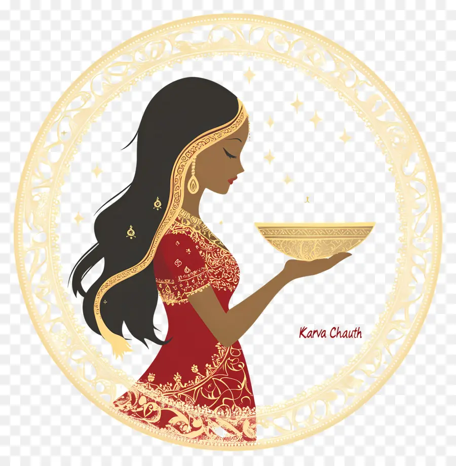 Karva Chauth，Wanita Berpakaian Tradisional PNG