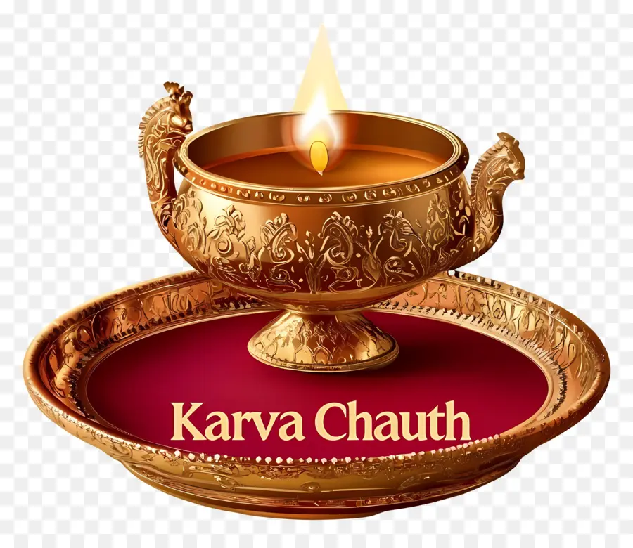 Karva Chauth，Lampu Emas PNG