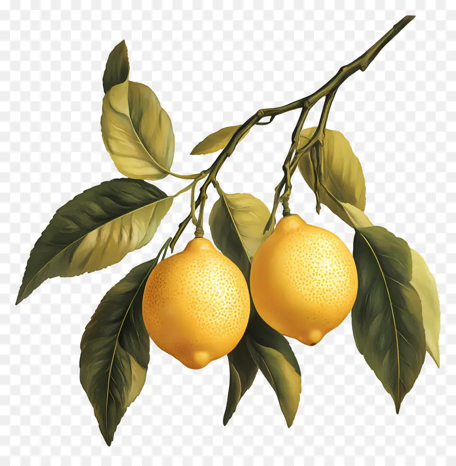 Lemon Antik，Cabang Lemon PNG