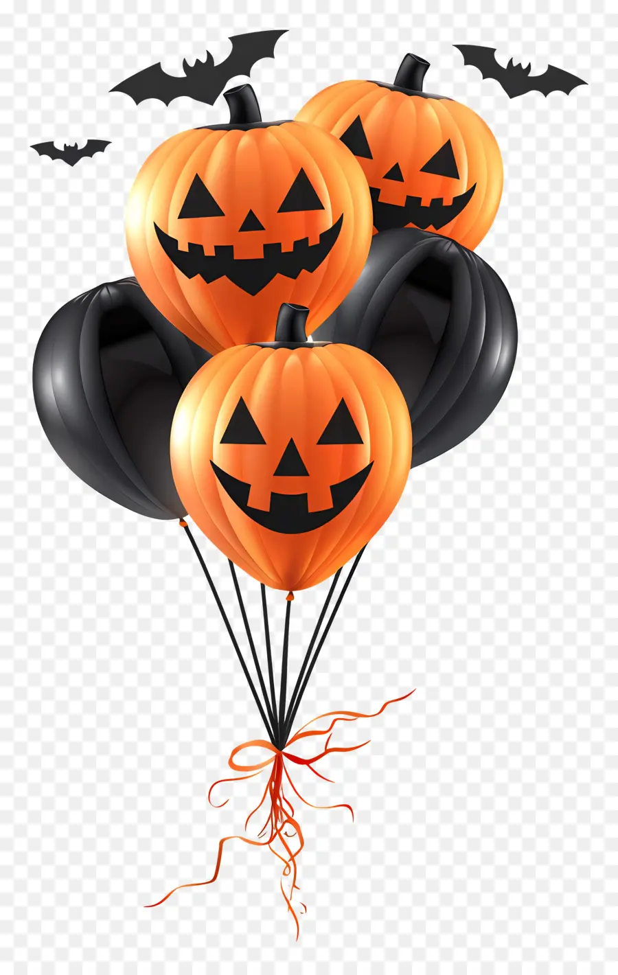 Balon Halloween，Balon Labu PNG