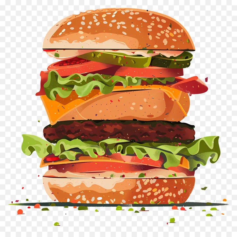 Burger Berair，Burgernya PNG