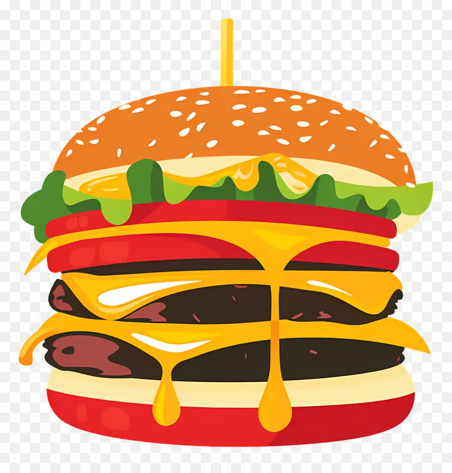 Burger Berair，Burger Berwarna Warni PNG