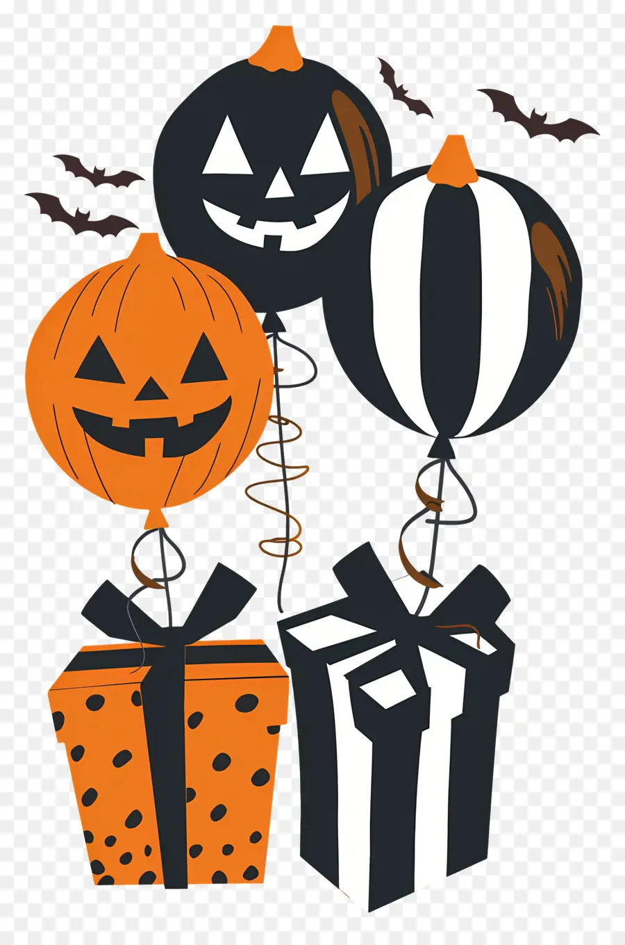 Balon Halloween，Labu PNG